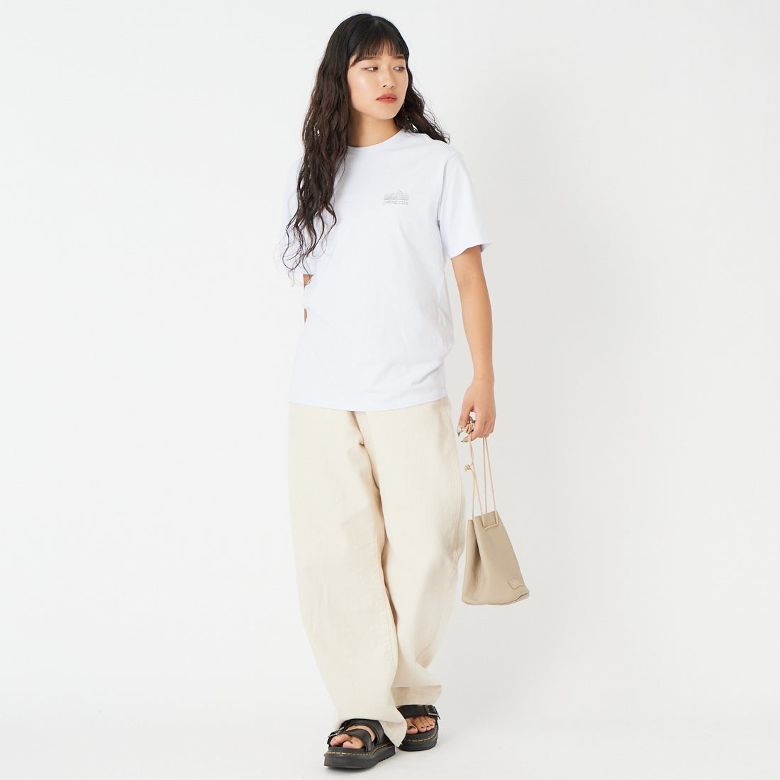 patagonia [パタゴニア] メンズ ストラタスパイア レスポンシビリティー [37839] WHI &&モデル身長：162cm 着用サイズ：XS&&