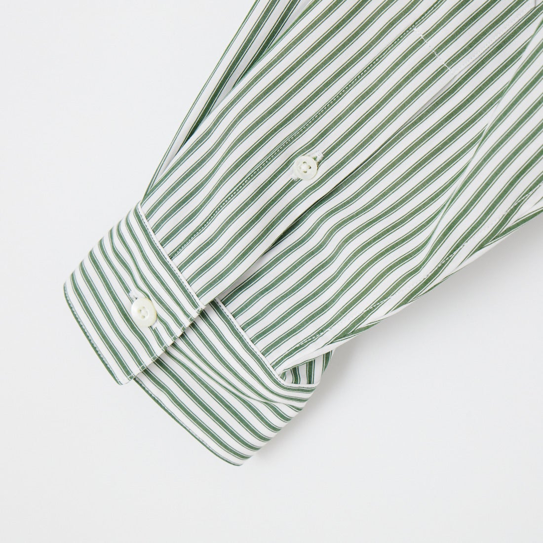 Gymphlex [ジムフレックス] ロングスリーブ ショートシャツ [GY-B0460MTS] GRN/WH ST