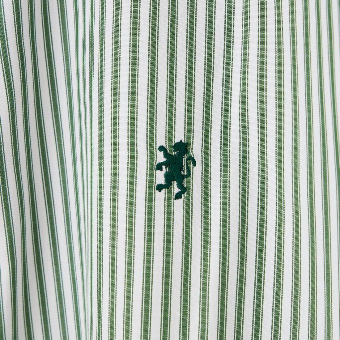 Gymphlex [ジムフレックス] ロングスリーブ ショートシャツ [GY-B0460MTS] GRN/WH ST