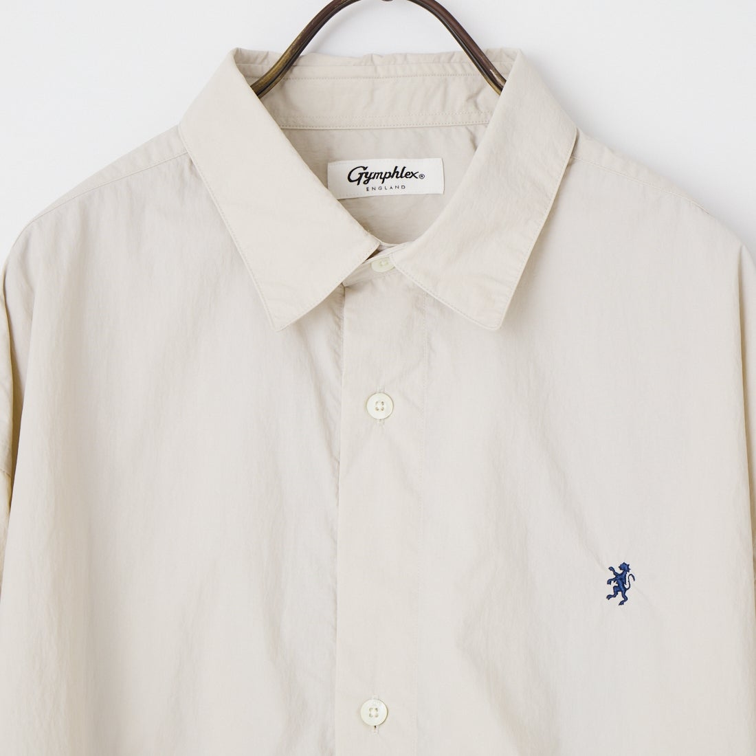 Gymphlex [ジムフレックス] ロングスリーブ ショートシャツ [GY-B0460SYM] LT.GREY