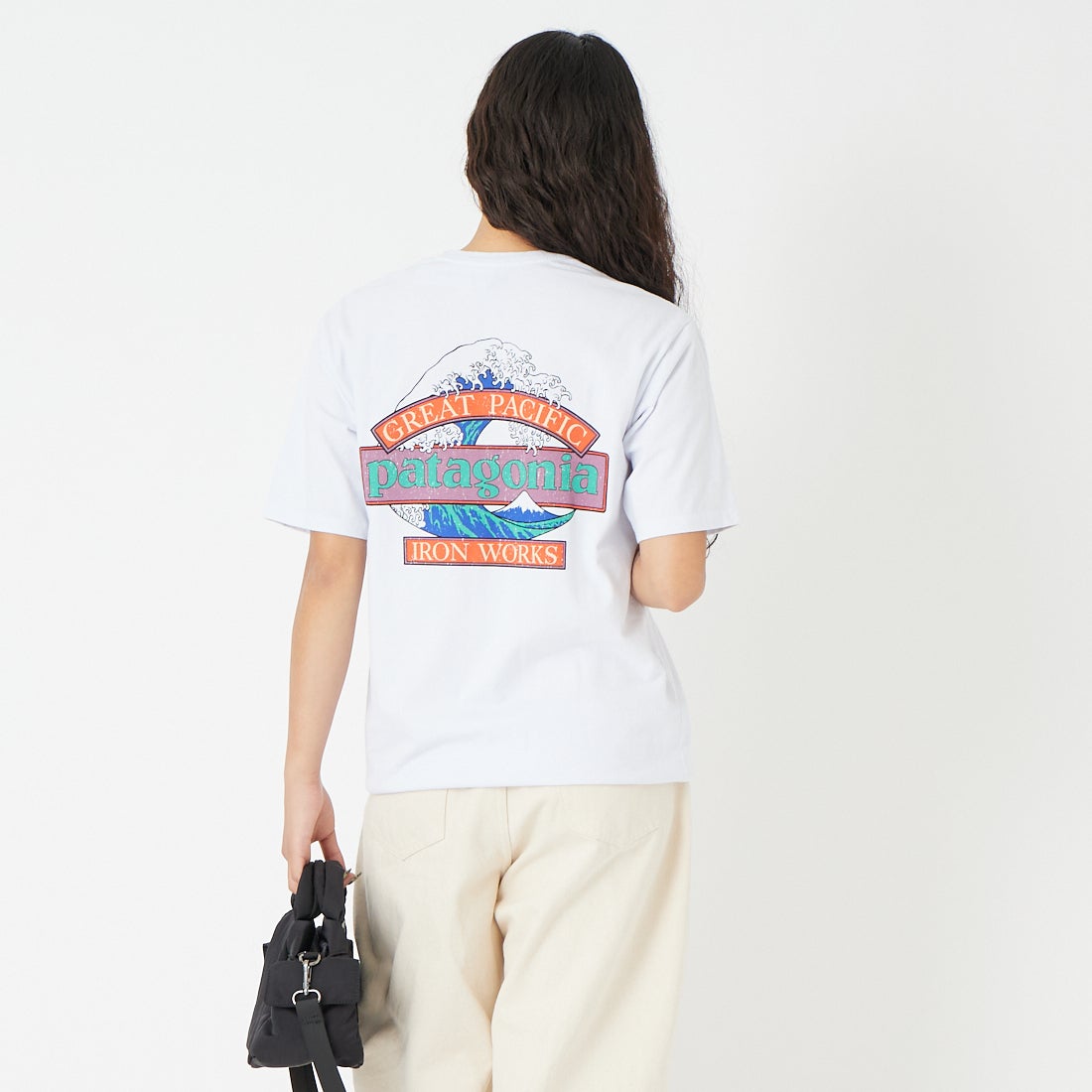 patagonia [パタゴニア] メンズ グレートウェーブスレスポンシビリティー [37873] WHI &&モデル身長：162cm 着用サイズ：XS&&