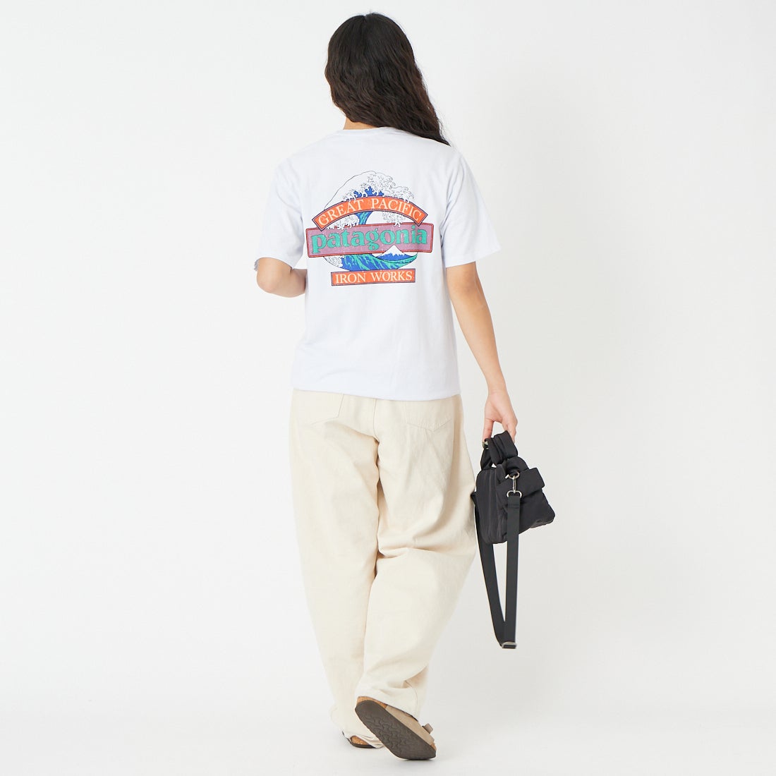 patagonia [パタゴニア] メンズ グレートウェーブスレスポンシビリティー [37873] WHI &&モデル身長：162cm 着用サイズ：XS&&