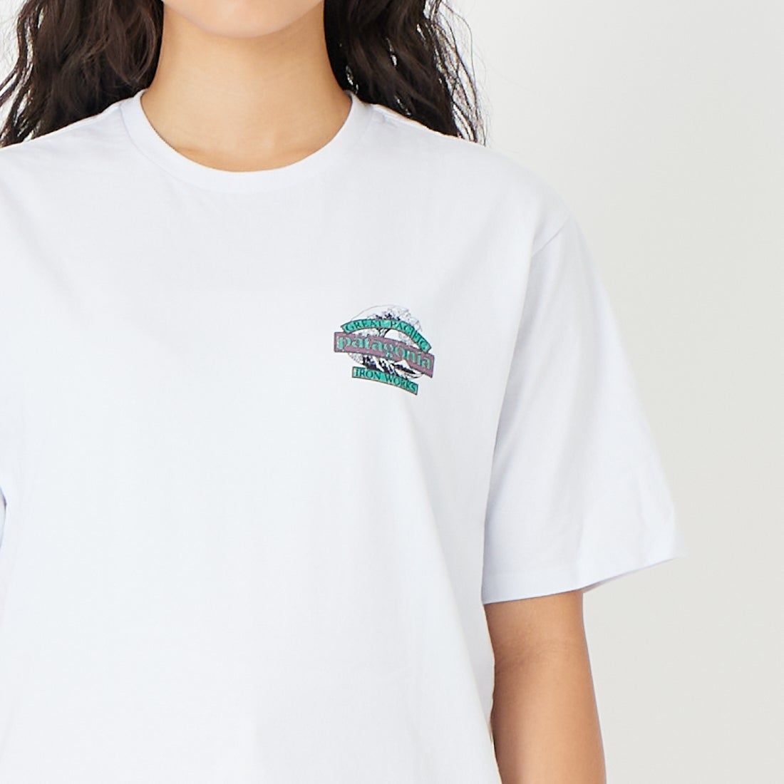 patagonia [パタゴニア] メンズ グレートウェーブスレスポンシビリティー [37873] WHI &&モデル身長：162cm 着用サイズ：XS&&