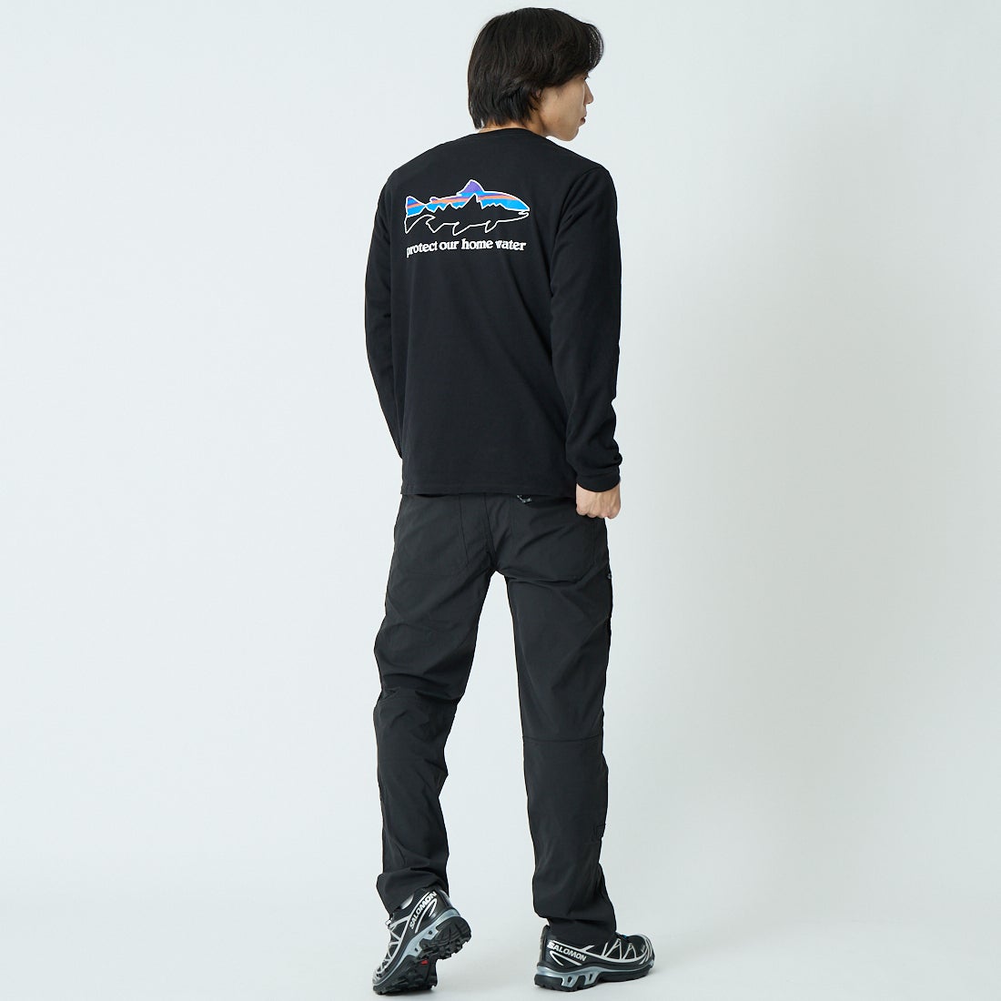 patagonia [パタゴニア] メンズ クアンダリーパンツ ショート [55178] BLK &&モデル身長：179cm 着用サイズ：32&&
