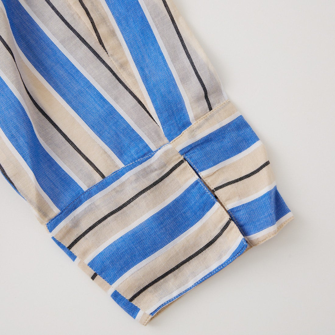 ne Quittez pas [ヌキテパ] コットンボイル ストライプパネルドレス [010461WN4] 75 BLUE