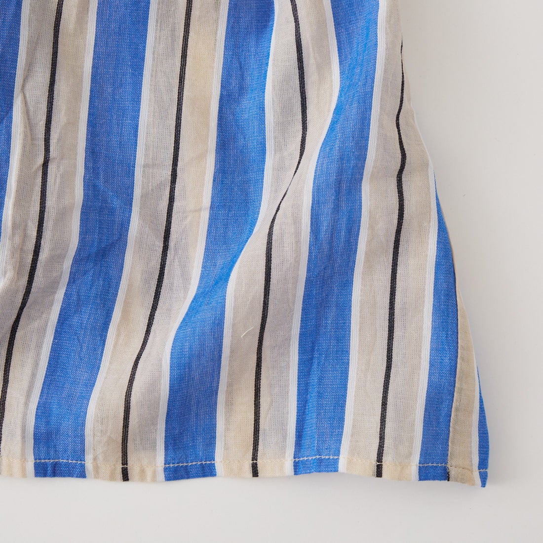 ne Quittez pas [ヌキテパ] コットンボイル ストライプパネルドレス [010461WN4] 75 BLUE