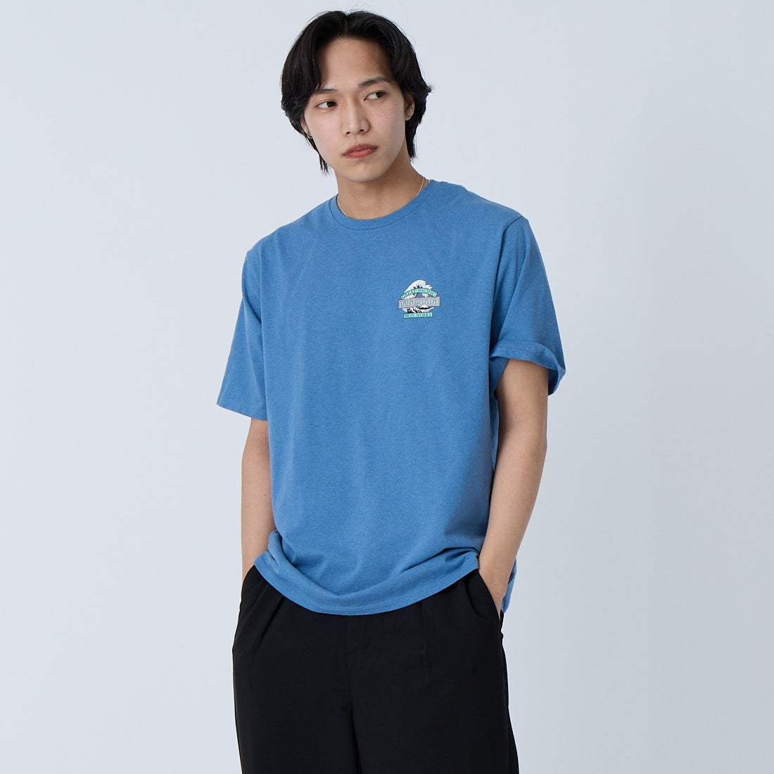 patagonia [パタゴニア] メンズ グレートウェーブスレスポンシビリティー [37873] SHRB &&モデル身長：179cm 着用サイズ：M&&