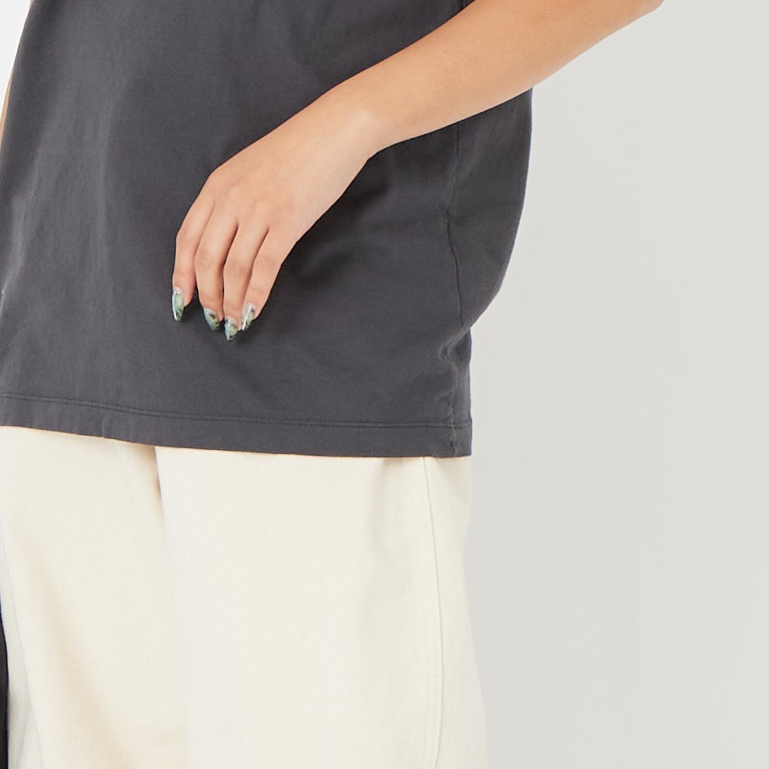 patagonia [パタゴニア] メンズ '73 スカイラインTシャツ [37841] INBK &&モデル身長：162cm 着用サイズ：XS&&