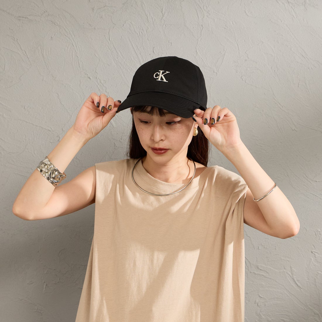 Calvin Klein [カルバンクライン] モノグラムロゴ ベースボールキャップ [4G5002G] UB1