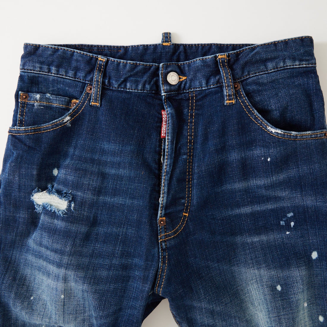 Dsquared2 [ディースクエアード] トラックデニムパンツ [74KB1142-30664] 470 NAVY B