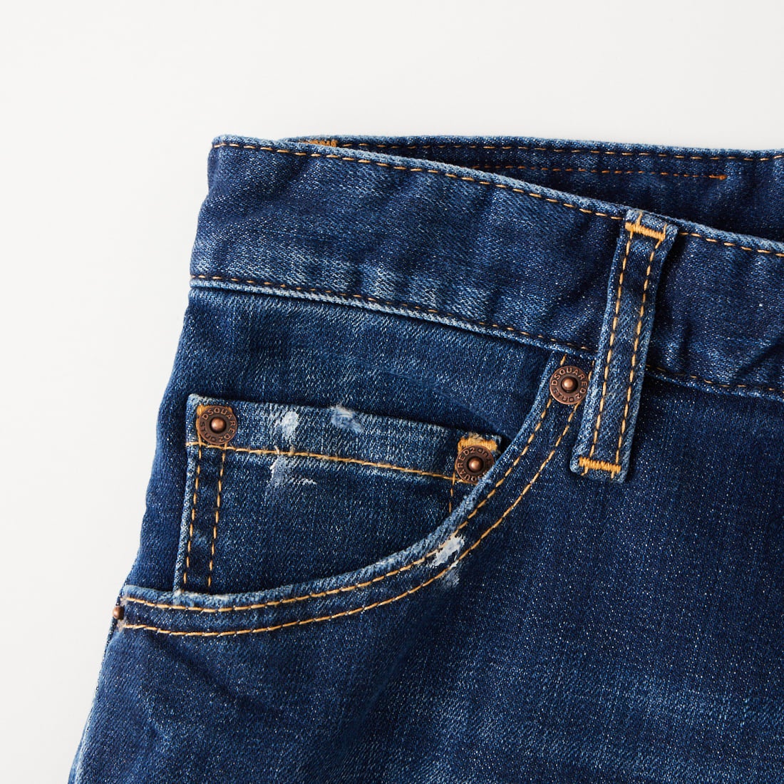 Dsquared2 [ディースクエアード] トラックデニムパンツ [74KB1142-30664] 470 NAVY B