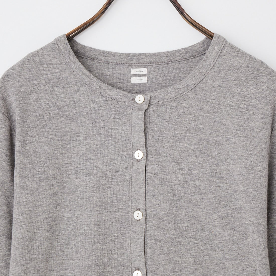 blurhms [ブラームス] ハードツイストリブカーディガン [BHSW26S12] 03 H.GREY