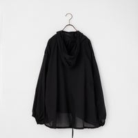 mizuiro ind [ミズイロインド] 別注 フード付き ワイドシルエット プル 