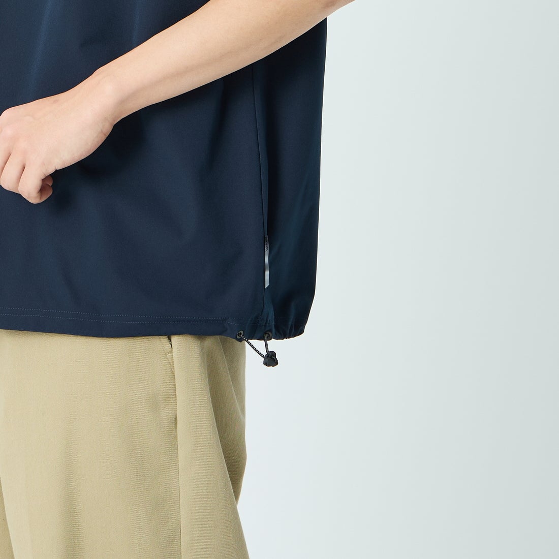 MIZUNO [ミズノ] 別注 4WAYストレッチ バックプリントTシャツ [D2JADW04-JF] NAVY