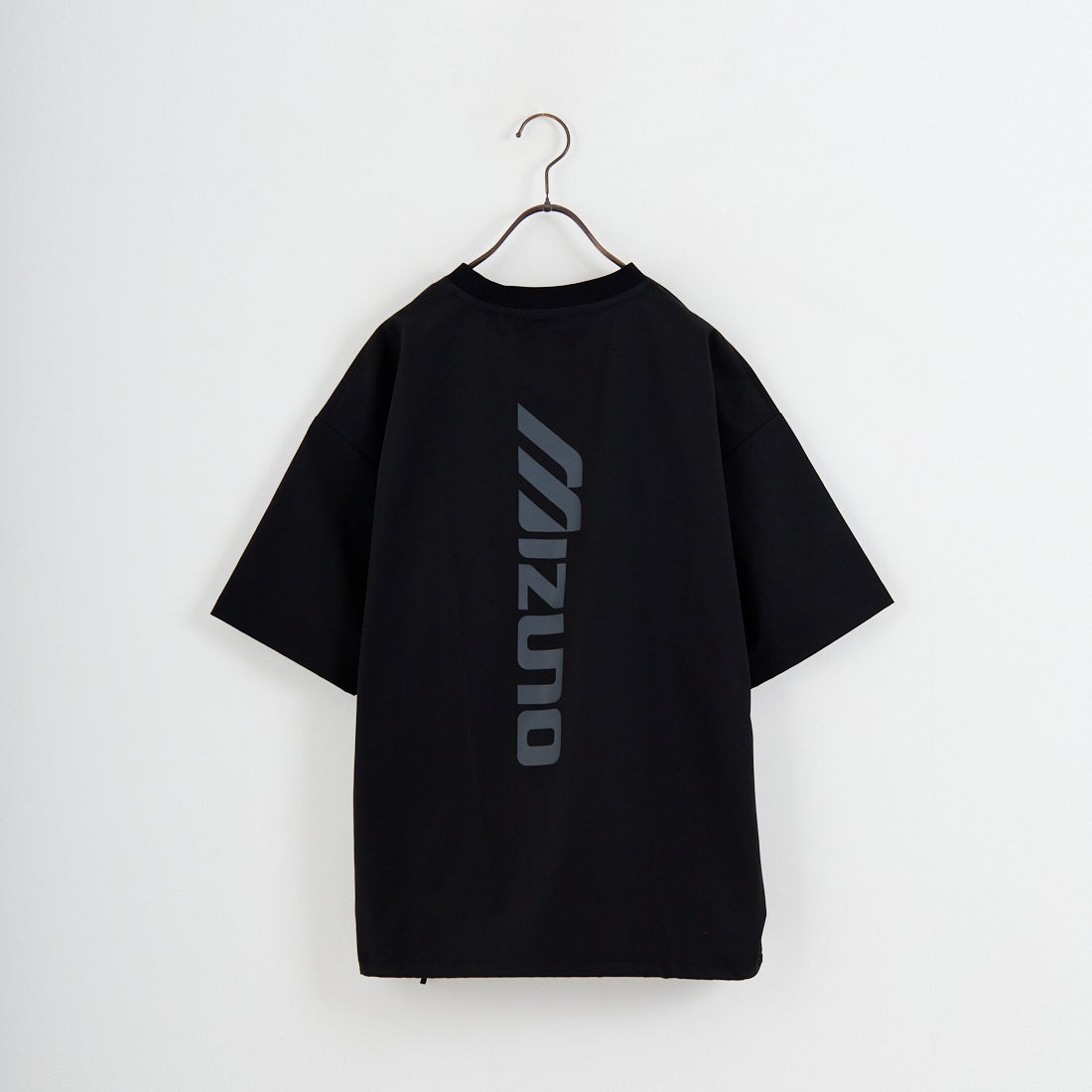 MIZUNO [ミズノ] 別注 4WAYストレッチ バックプリントTシャツ [D2JADW04-JF] BLACK