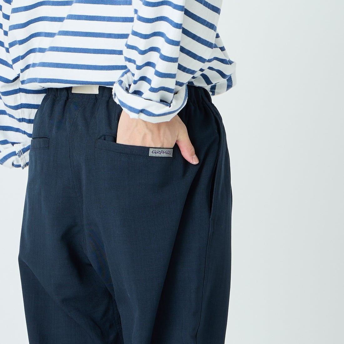 GRAMiCCi [グラミチ] 別注 リネンライク エブリデイパンツ [GUP6-S2016-JF] NAVY