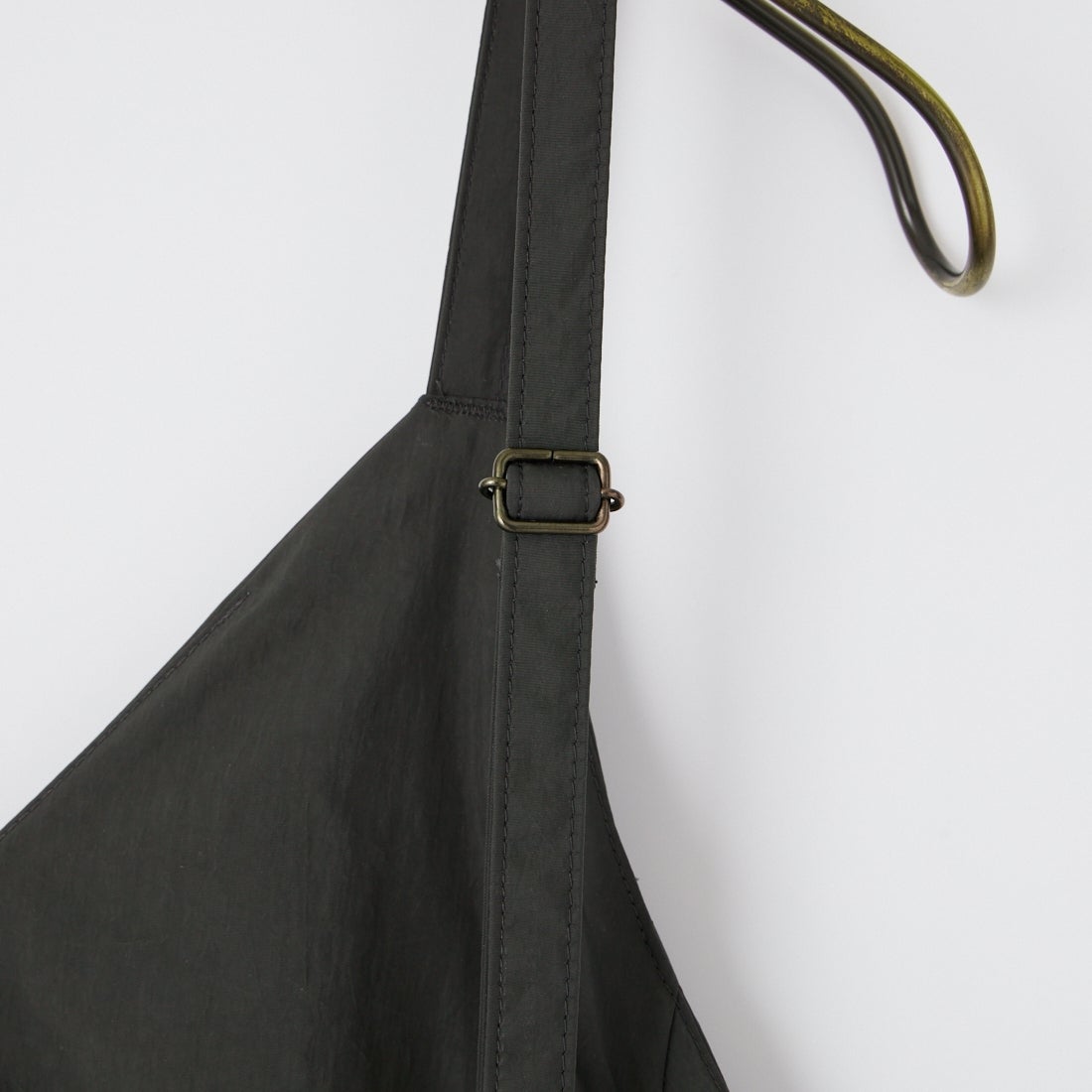 DANTON [ダントン] ナイロンタフタ Aラインキャミソールワンピース [DT-G0114NSB] CHARCOAL