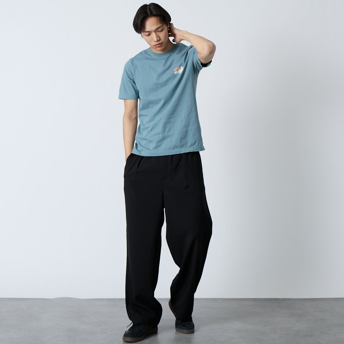 patagonia [パタゴニア] メンズ '73 スカイラインTシャツ [37841] BLSG &&モデル身長：179cm 着用サイズ：S&&