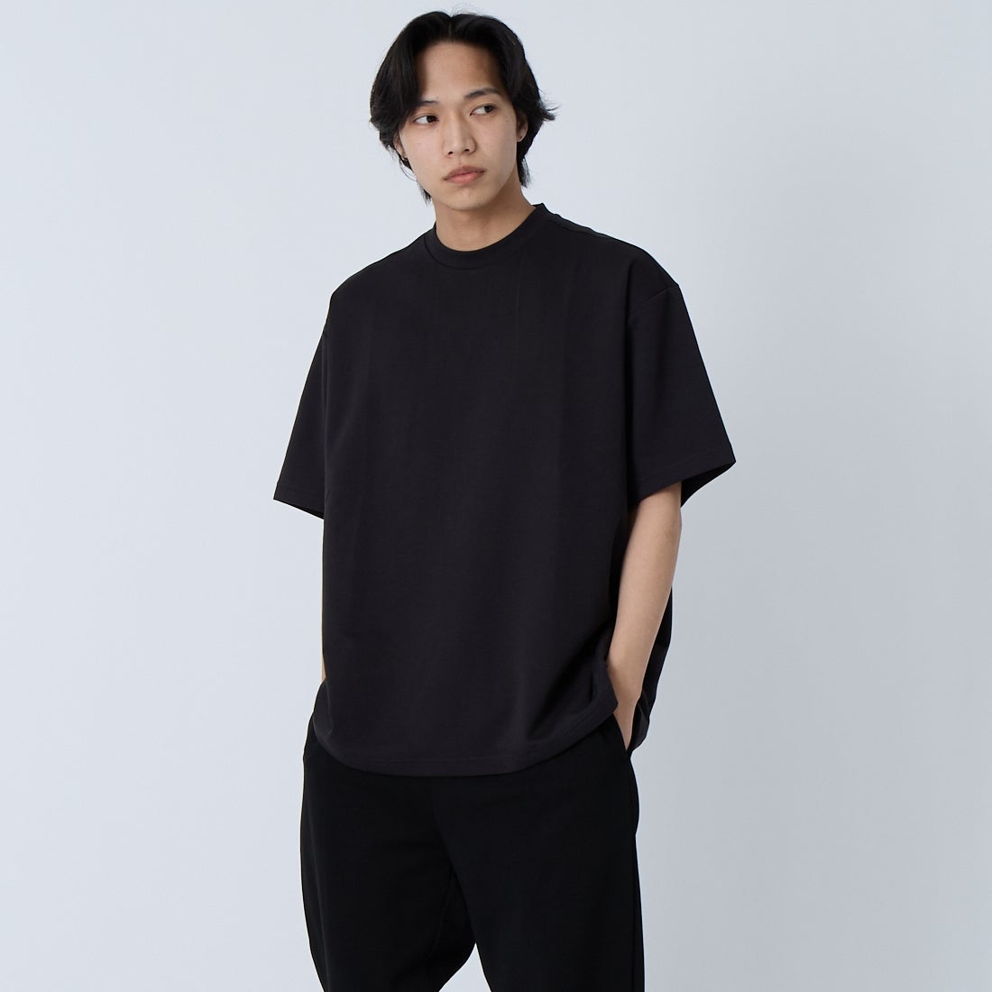 PUMA [プーマ] オーバーサイズ半袖Tシャツ [638055]  01 PUMA BL &&モデル身長：179cm 着用サイズ：M&&