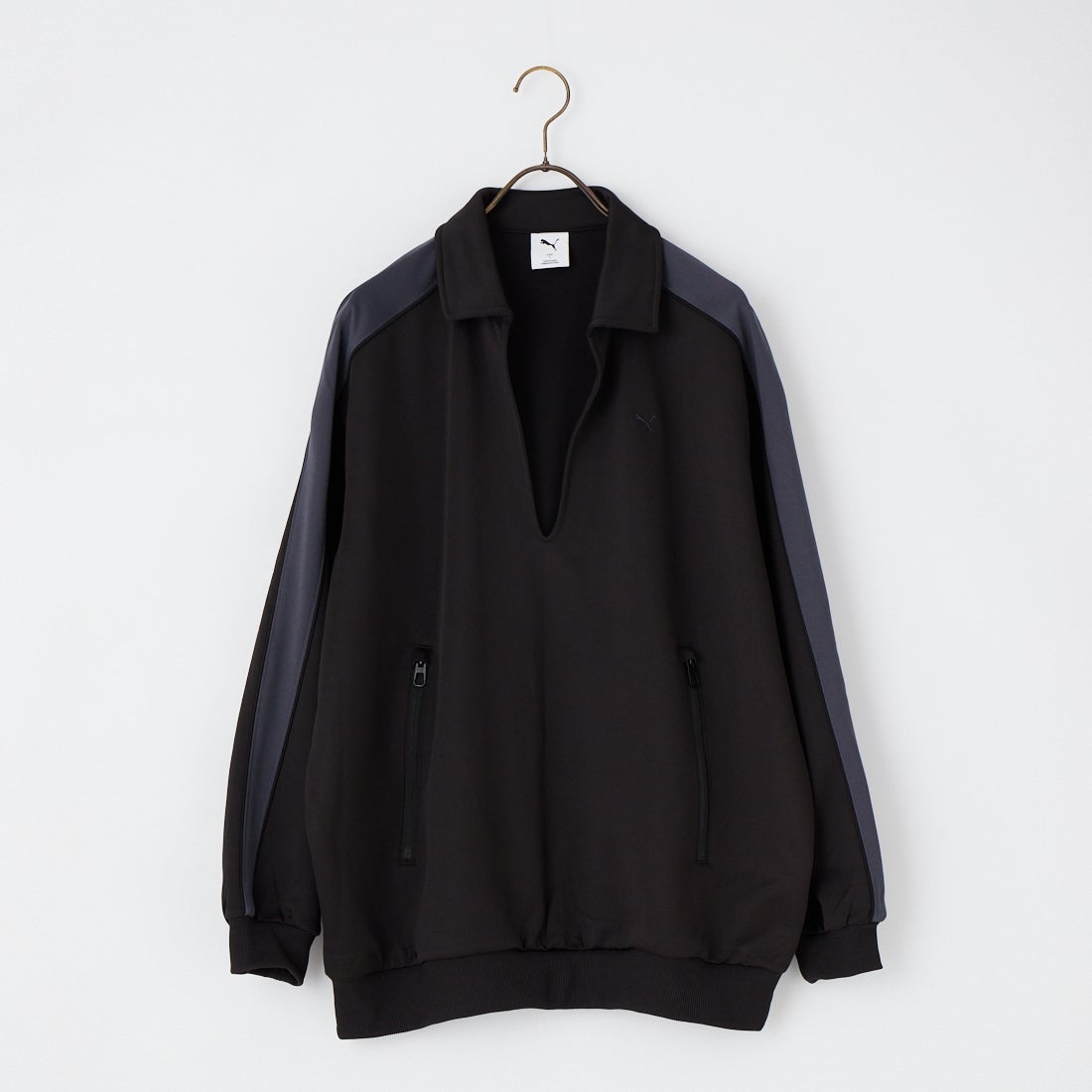 PUMA [プーマ] T7 スキッパージャージー [638051] 01 PUMA BL