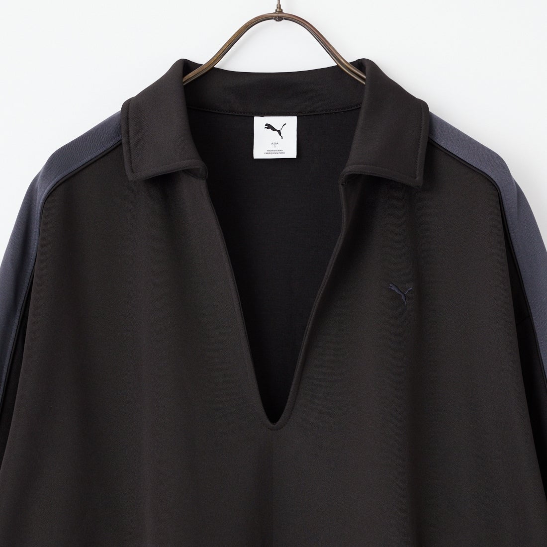 PUMA [プーマ] T7 スキッパージャージー [638051] 01 PUMA BL