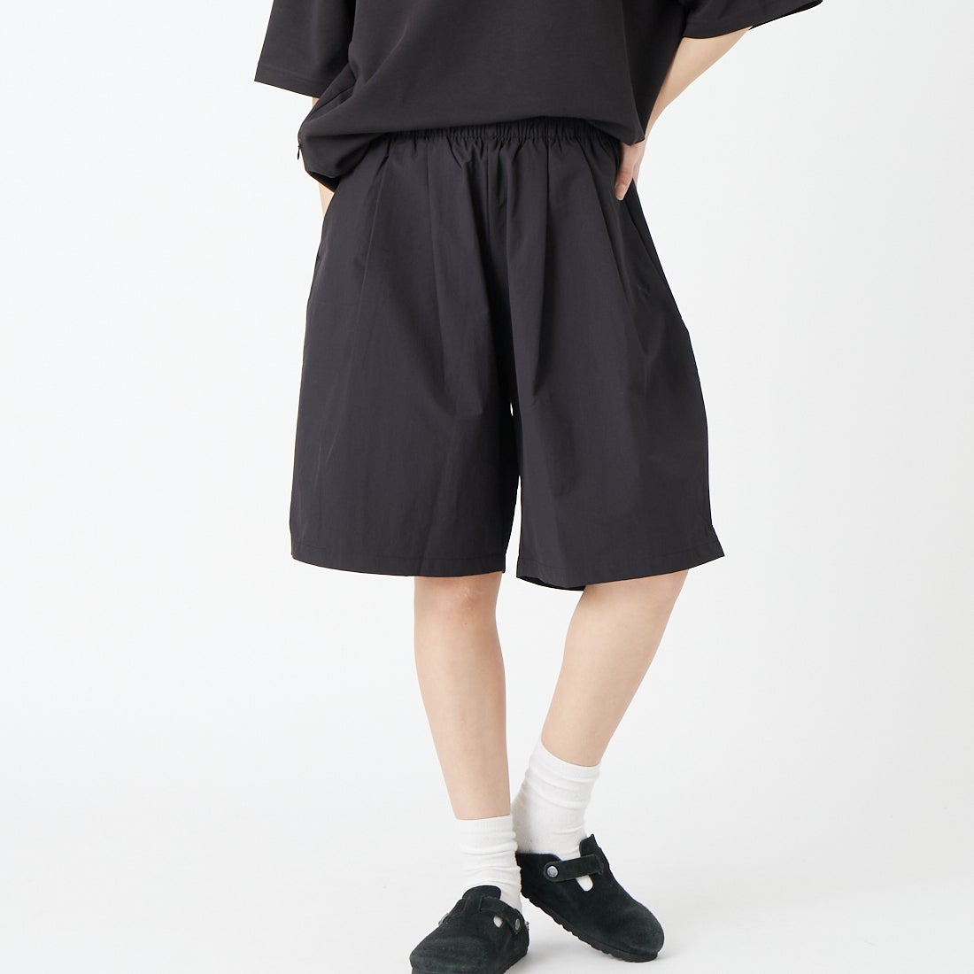PUMA [プーマ] バルーンショーツ [638053] 01 PUMA BL &&モデル身長：162cm 着用サイズ：S&&
