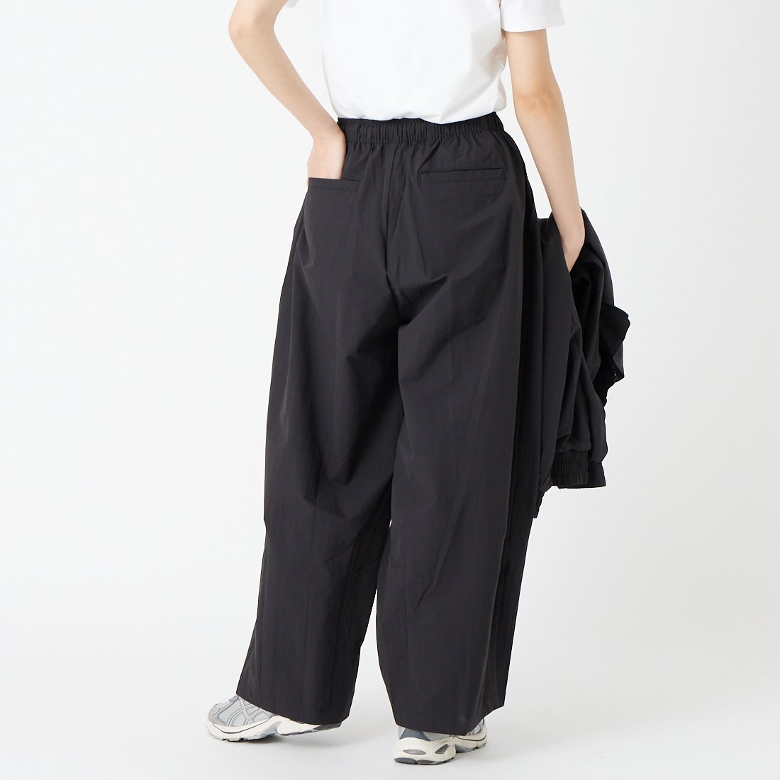 PUMA [プーマ] バルーンパンツ [638054] 01 PUMA BL &&モデル身長：162cm 着用サイズ：S&&