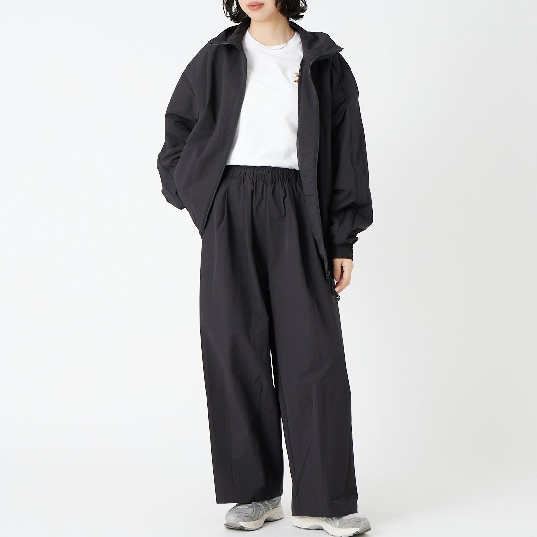 PUMA [プーマ] バルーンパンツ [638054] 01 PUMA BL &&モデル身長：162cm 着用サイズ：S&&