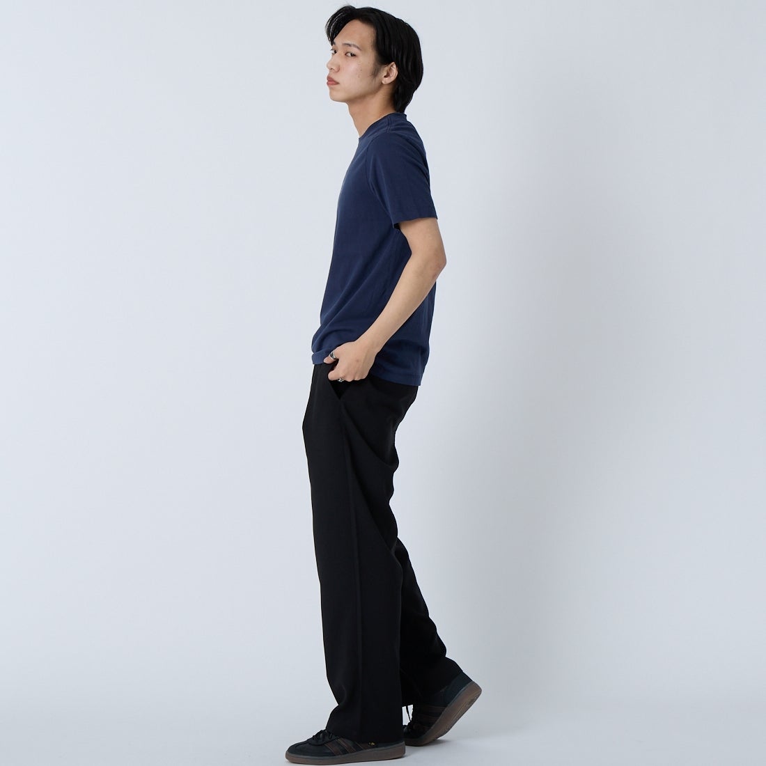 patagonia [パタゴニア] メンズ '95 オーバル ロゴ Tシャツ [37847] NNKO &&モデル身長：179cm 着用サイズ：S&&