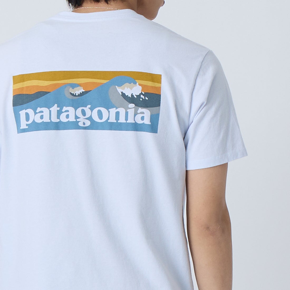 patagonia [パタゴニア] メンズ ボードショーツ ロゴ ポケット レスポンシビリティー [37655] WHI &&モデル身長：179cm 着用サイズ：S&&