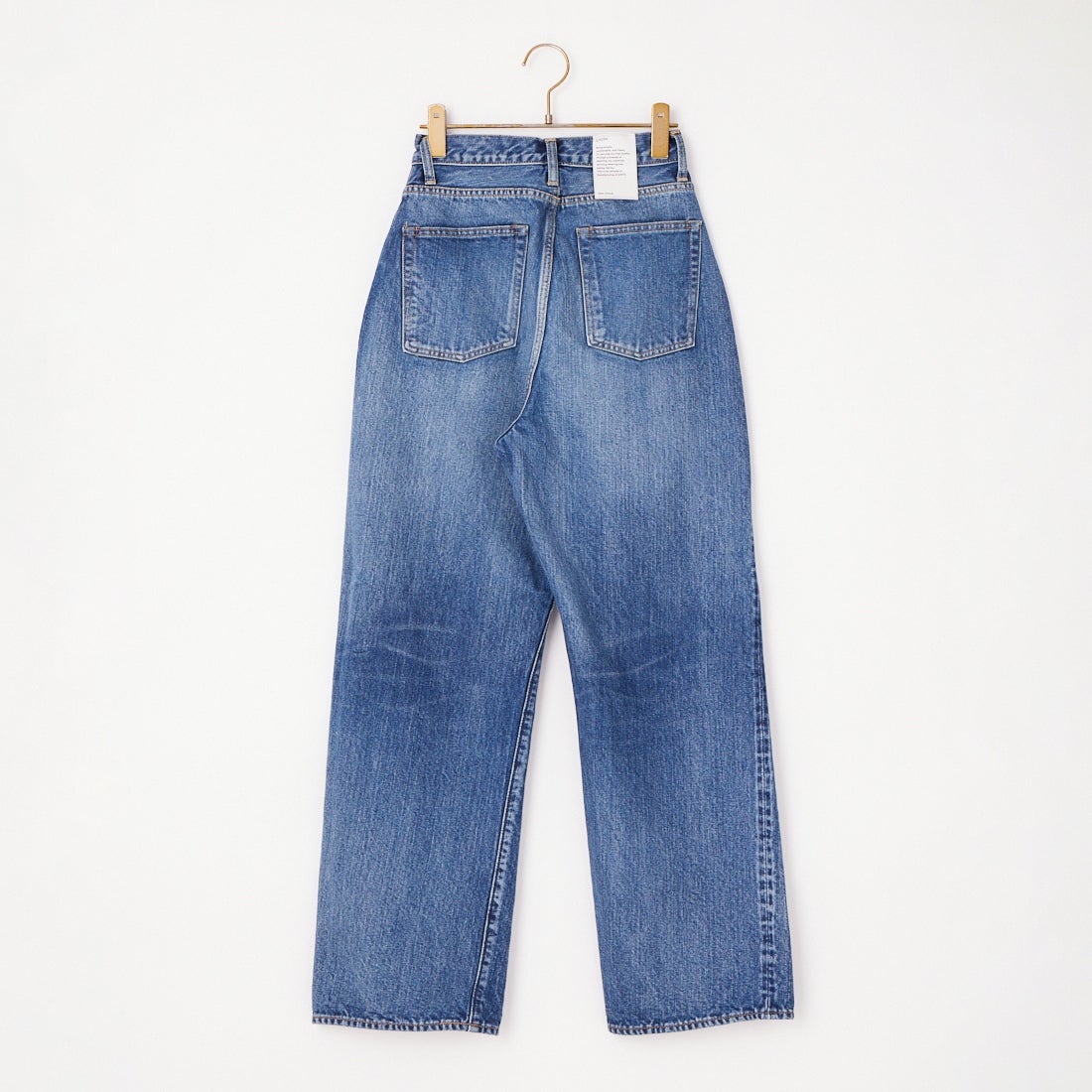 CIOTA [シオタ] ハイライズストレート5ポケットパンツ [PTLM-28HIS-PIMBL] MID BLUE