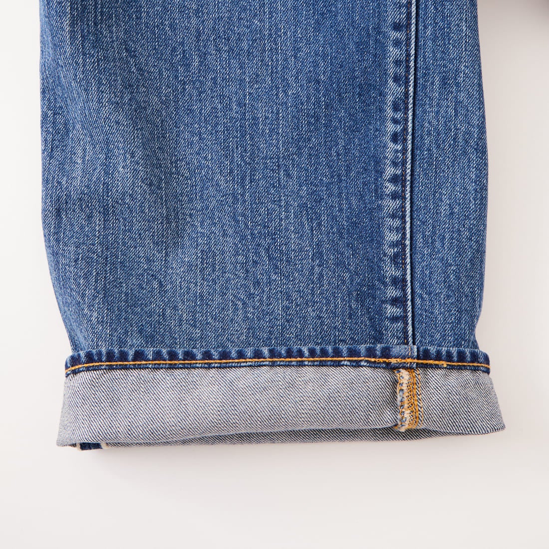 CIOTA [シオタ] ハイライズストレート5ポケットパンツ [PTLM-28HIS-PIMBL] MID BLUE