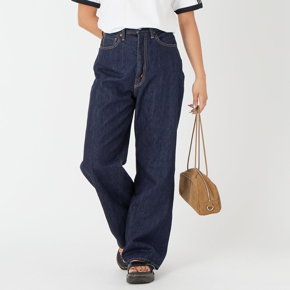 DARK NAVY&&モデル身長：162cm 着用サイズ：26&&