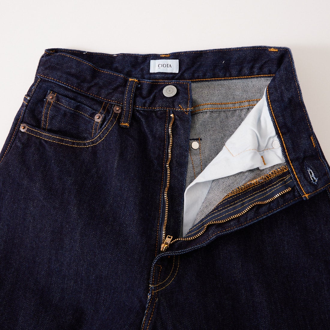 CIOTA [シオタ] ハイライズストレート5ポケットパンツ [PTLM-28HIS-PIDNW] DARK NAVY