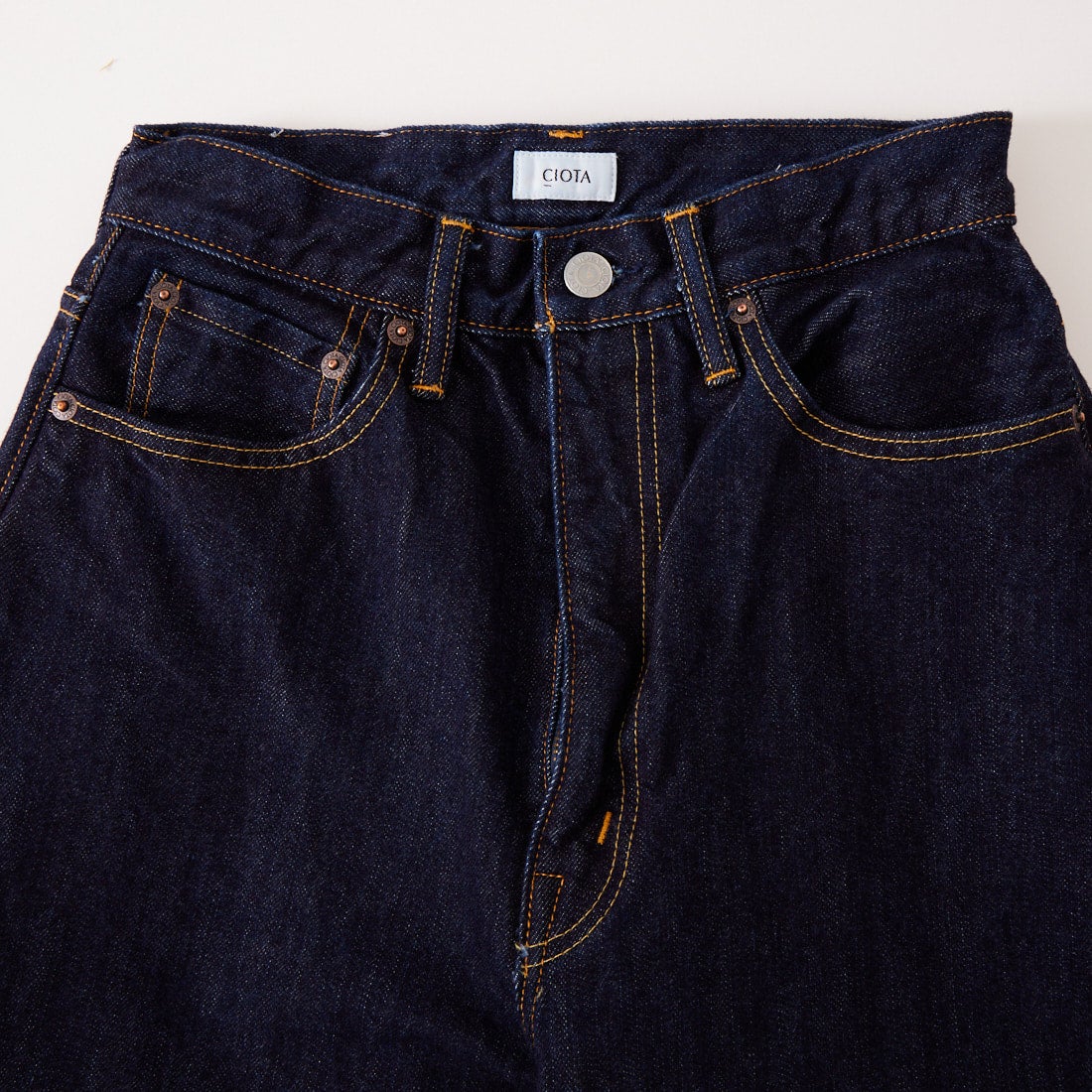 CIOTA [シオタ] ハイライズストレート5ポケットパンツ [PTLM-28HIS-PIDNW] DARK NAVY