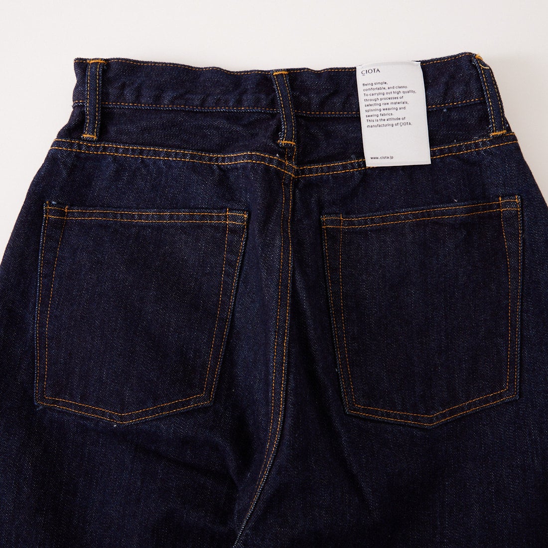 CIOTA [シオタ] ハイライズストレート5ポケットパンツ [PTLM-28HIS-PIDNW] DARK NAVY