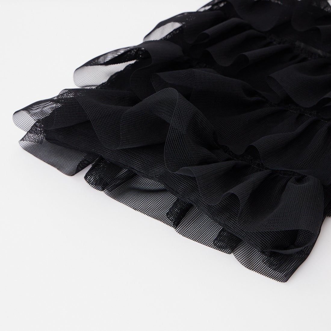 Casselini [キャセリーニ] メッシュフリルトートバッグ [255-110508] ﾌﾞﾗｯｸ