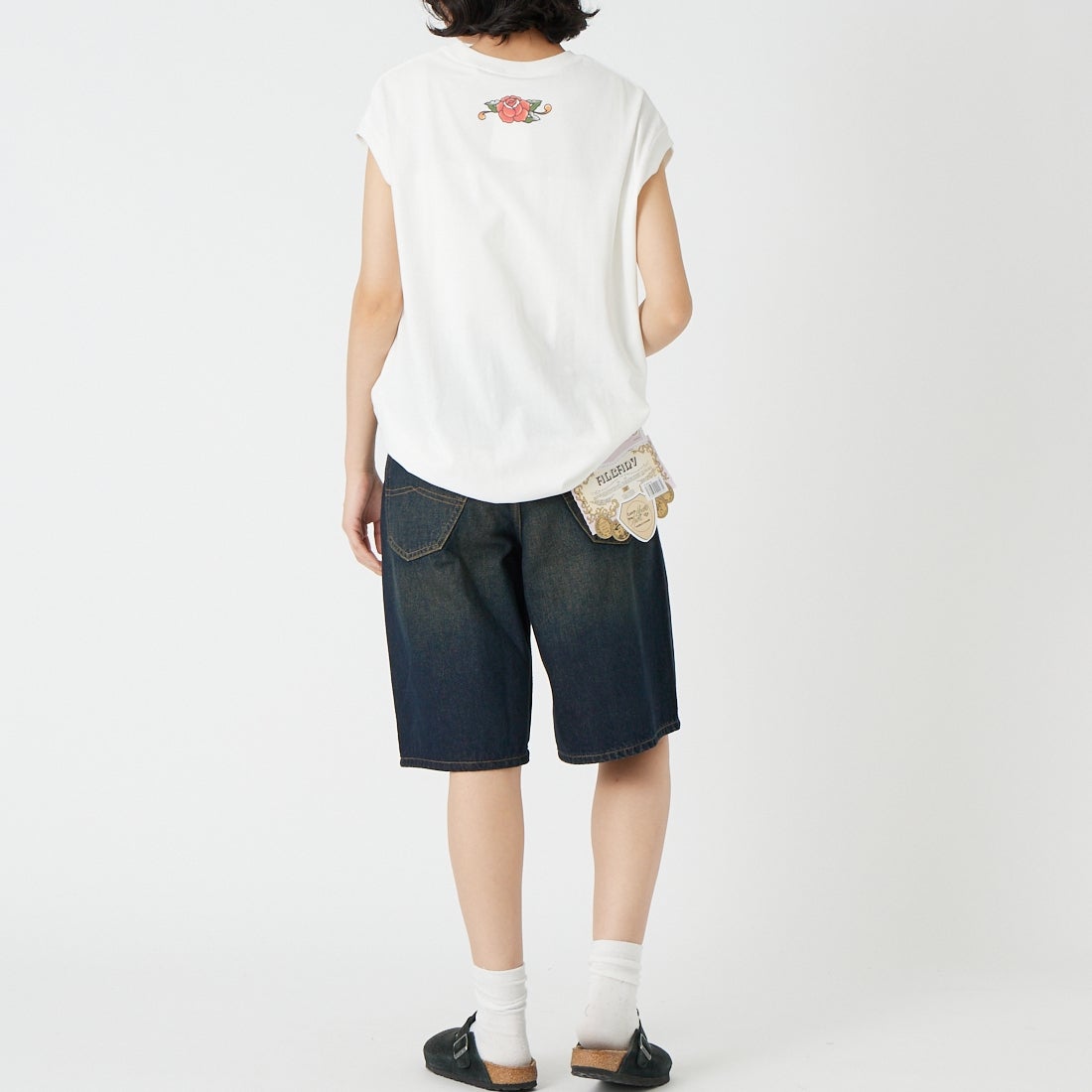 LIBERTO [リベルト] 別注 ALBANY デニムショーツ [FL2509-JF] 05 &&モデル身長：162cm 着用サイズ：XS&&