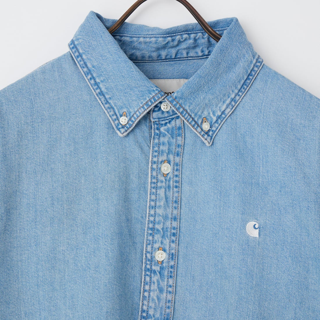 carhartt WIP [カーハートダブリューアイピー] LUCAS ロングスリーブシャツ [I034525] BLUE BLEAC