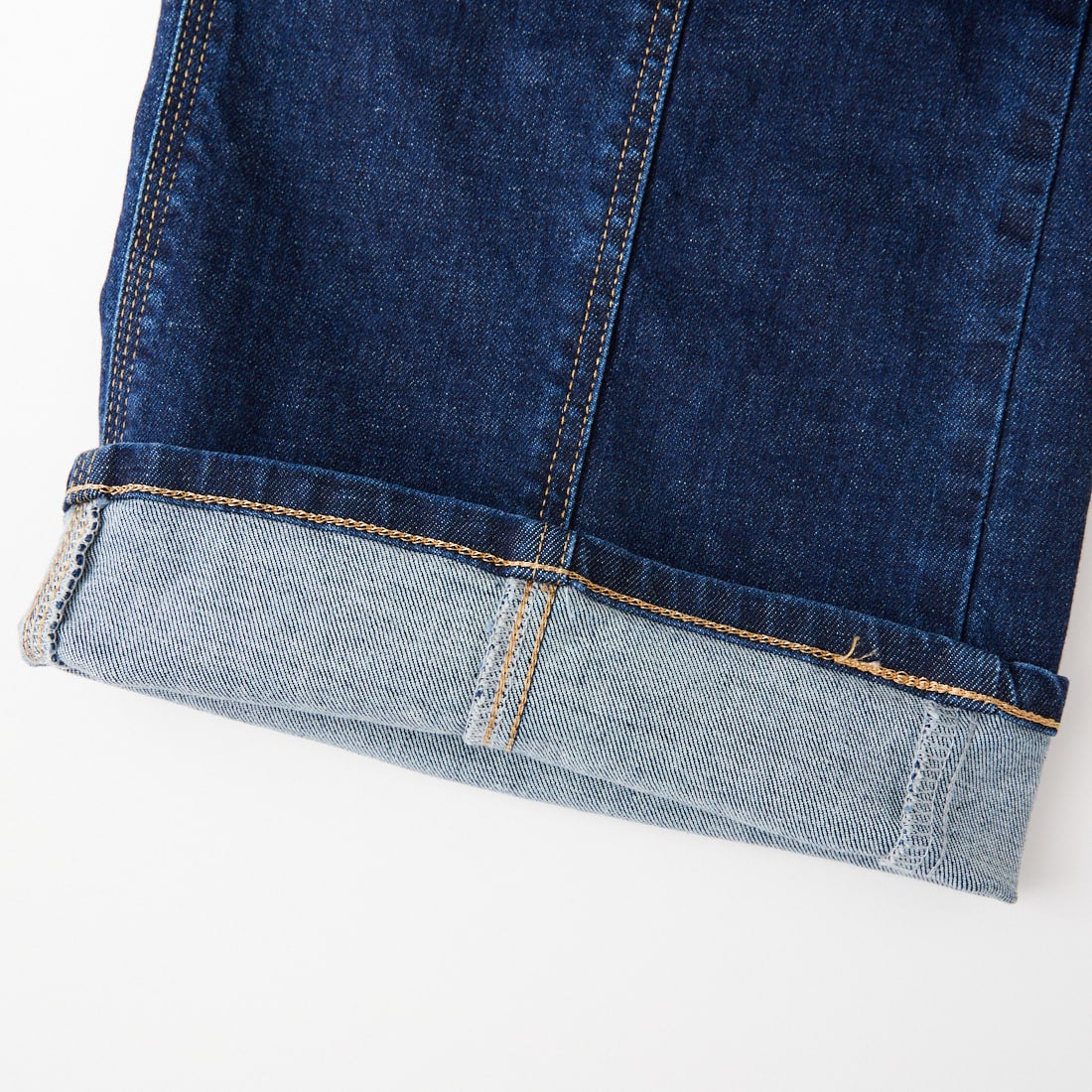 SOMETHING [サムシング] LISA ベルテッドワイドデニムパンツ [SEA585] 92 D.BLUE