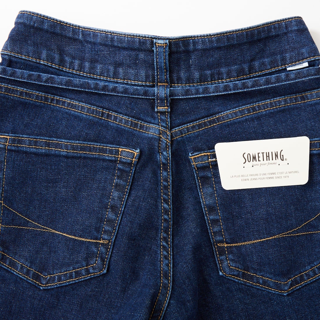 SOMETHING [サムシング] LISA ベルテッドワイドデニムパンツ [SEA585] 92 D.BLUE