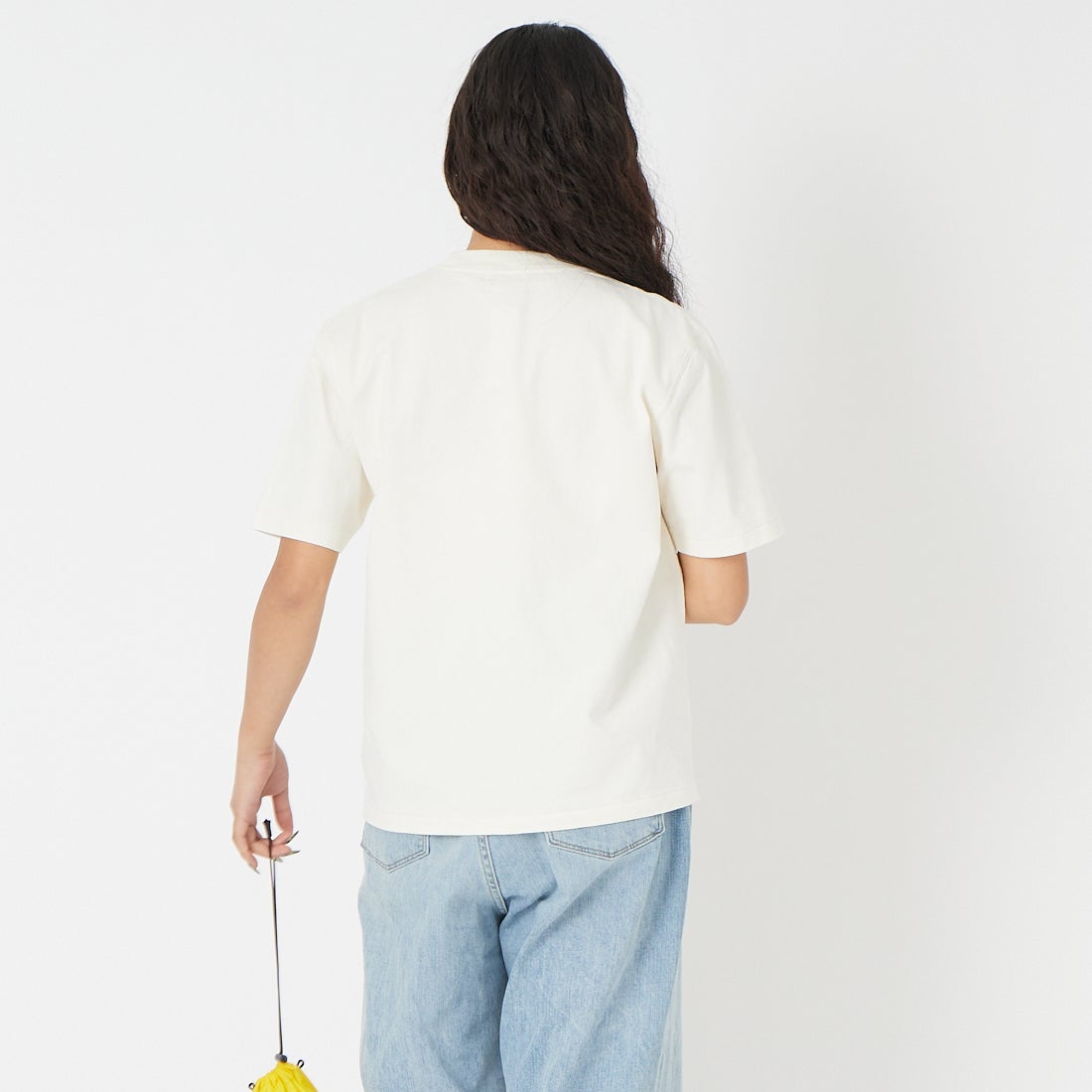 L.L.BEAN [エルエルビーン] モリル ショートスリーブ チェスト グラフィック Tシャツ [6275-4141] 09 R.TROUT &&モデル身長：162cm 着用サイズ：M&&