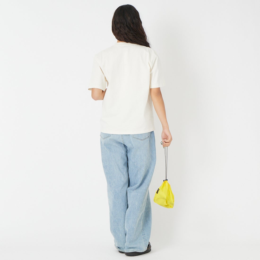 L.L.BEAN [エルエルビーン] モリル ショートスリーブ チェスト グラフィック Tシャツ [6275-4141] 09 R.TROUT &&モデル身長：162cm 着用サイズ：M&&