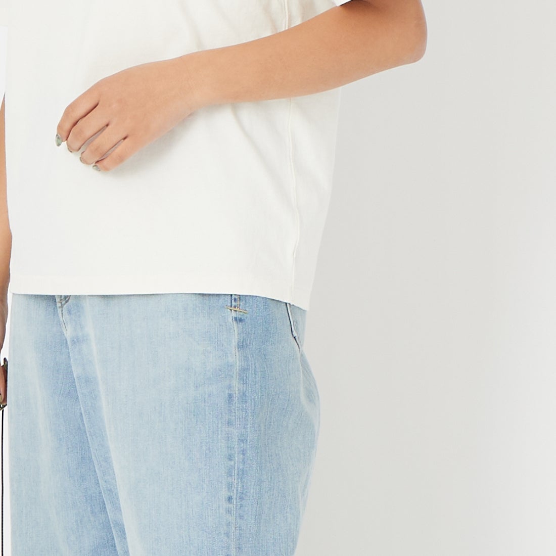 L.L.BEAN [エルエルビーン] モリル ショートスリーブ チェスト グラフィック Tシャツ [6275-4141] 09 R.TROUT &&モデル身長：162cm 着用サイズ：M&&