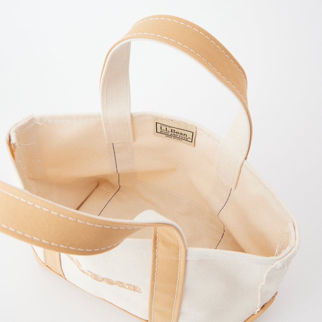 L.L.BEAN [エルエルビーン] ボート アンド トート ミニ BUBBLE CHELT LOGO [CHELT-LOGO] BEIGE