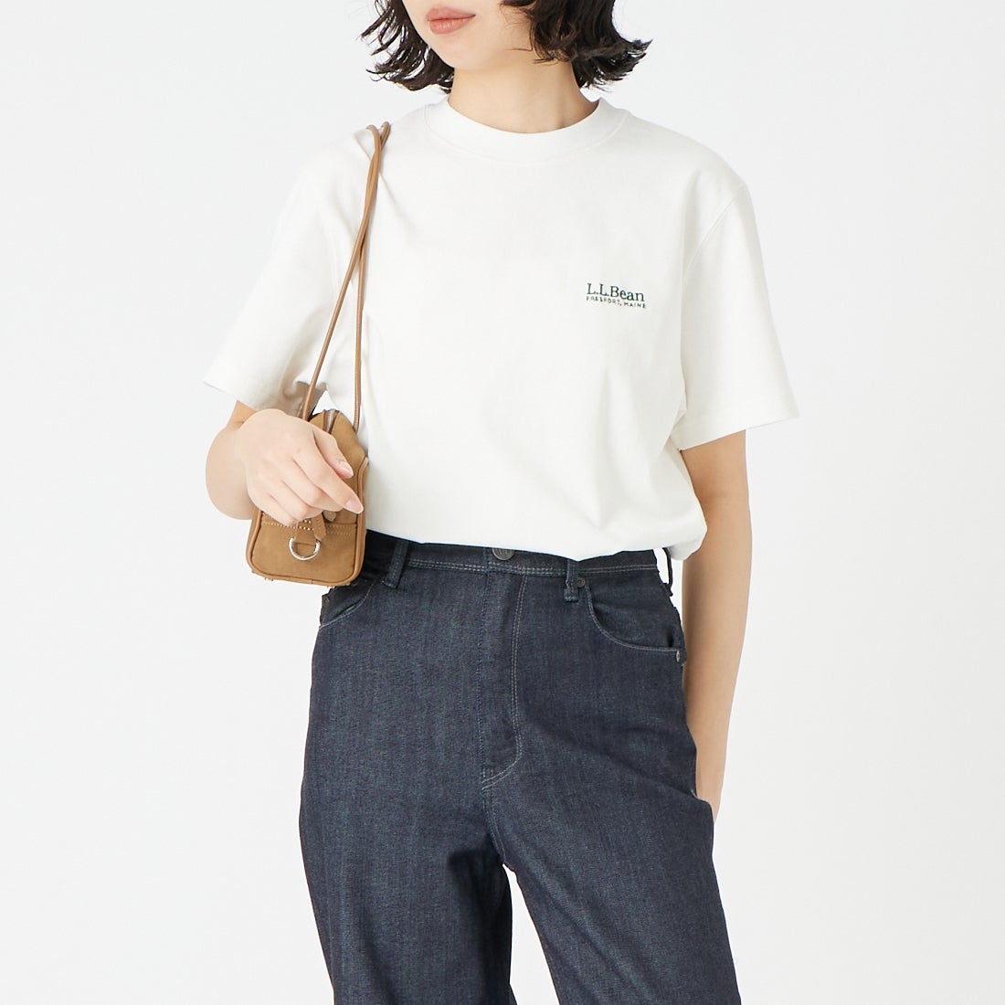 09 WHITE&&モデル身長：162cm 着用サイズ：M&&