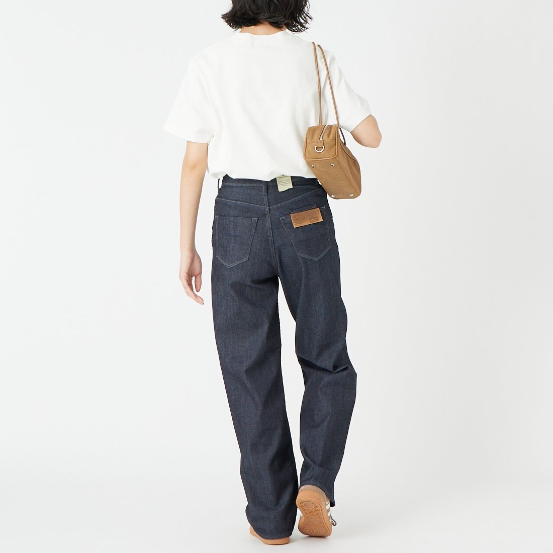 L.L.BEAN [エルエルビーン] ユニオン ショートスリーブ Tシャツ [6275-4135] 09 WHITE &&モデル身長：162cm 着用サイズ：M&&