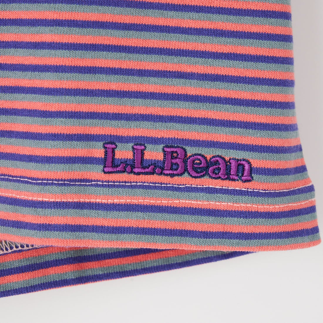 L.L.BEAN [エルエルビーン] ユニオン ショートスリーブ ストライプ Tシャツ [6275-4136] 95 CORAL/D