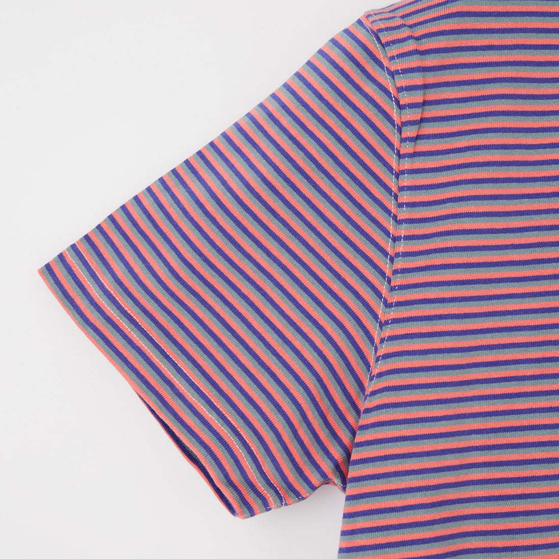 L.L.BEAN [エルエルビーン] ユニオン ショートスリーブ ストライプ Tシャツ [6275-4136] 95 CORAL/D