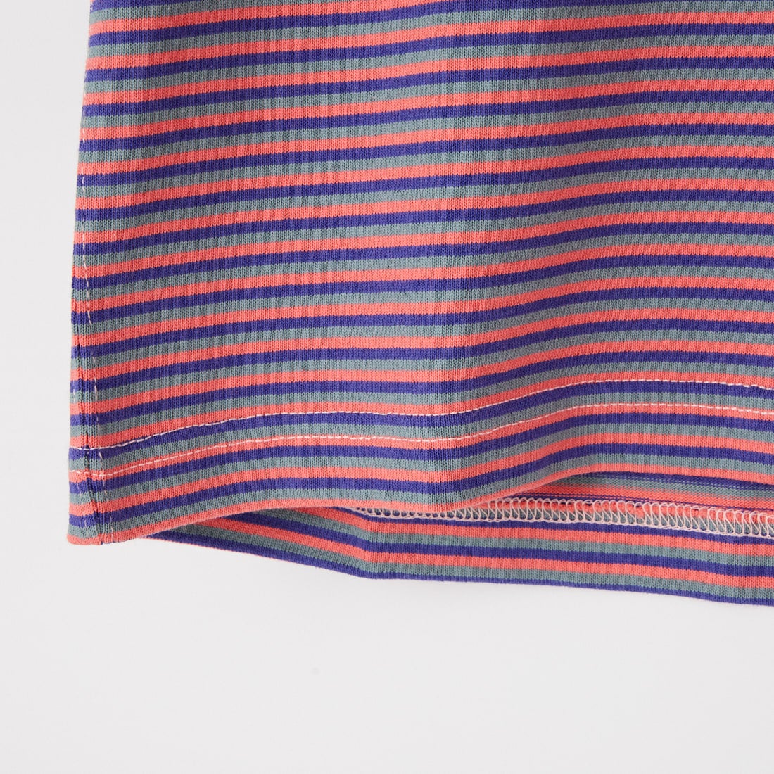 L.L.BEAN [エルエルビーン] ユニオン ショートスリーブ ストライプ Tシャツ [6275-4136] 95 CORAL/D